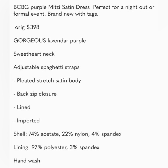 PROM! NWOT BCBG MAXARIZIA MITZI Pristine Lilac Bandage Dress! Perfect for Prom! - Picture 13 of 13